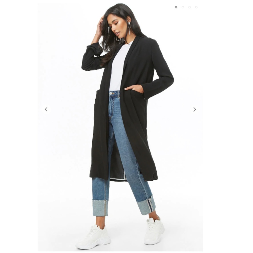 Longline Shawl-Collar Jacket